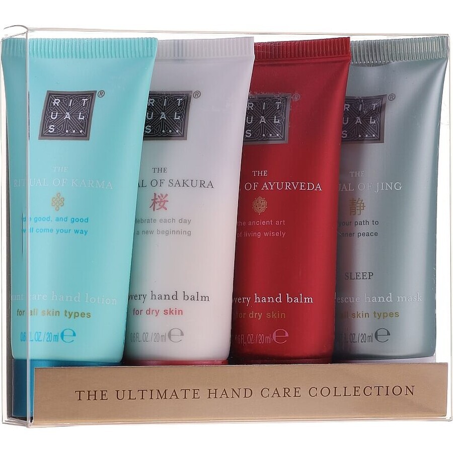 Набор Rituals The Ultimate Hand Care Collection (h/balm/2x20ml + h/lot/20ml + h/mask/20ml): цены и характеристики