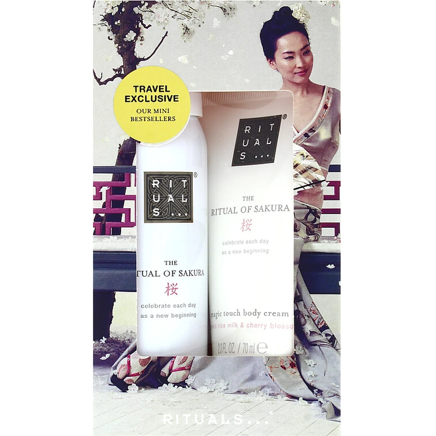 Набор Rituals The Ritual Of Sakura Mini Travel Set (b/cr/70ml + sh/gel/50ml): цены и характеристики