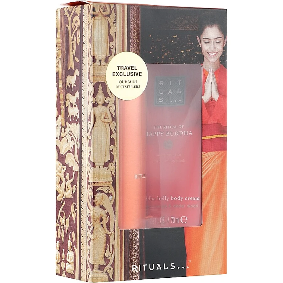 Набір Rituals The Ritual Of Happy Buddha Mini Travel Set (b/cr/70ml + sh/gel/50ml): ціни та характеристики