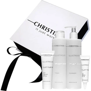 Подарунковий набір Christina Illustrious (tonic/300ml + f/gel/300ml + eye/cr/15ml + f/cr/50ml)