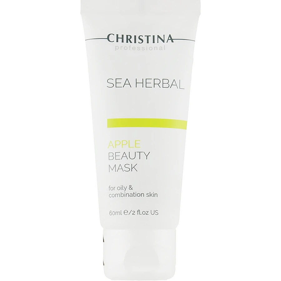 Яблочная маска красоты для жирной и комбинированной кожи Christina Sea Herbal Beauty Mask Green Apple: цены и характеристики