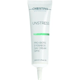 Денний крем для шкіри навколо очей і шиї Christina Unstress Probiotic Day Cream For Eye And Neck 30ml