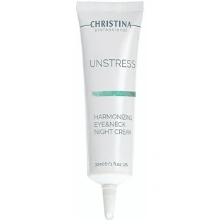 Гармонізуючий нічний крем для шкіри навколо очей і шиї Christina Unstress Harmonizing Night Cream For Eye And Neck 30ml