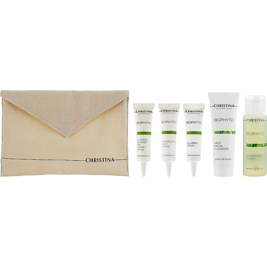 Набір Christina Bio Phyto Travel Kit (cr/2x15ml + serum/15ml + gel/50ml + toner/40ml): ціни та характеристики