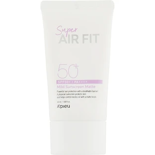Солнцезащитный матирующий крем A'Pieu Super Air Fit Mild Sunscreen Matte SPF50+ PA++++ 50ml