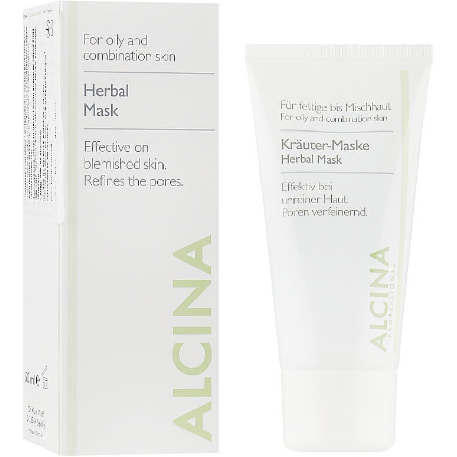 Маска для жирной кожи с растительными экстрактами Alcina Herbal Mask 50ml: цены и характеристики