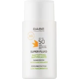 Солнцезащитный матирующий суперфлюид SPF 50 с ниацинамидом Babe Laboratorios Super Fluid SPF 50 50ml