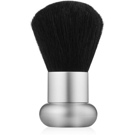 Пензель для рум'ян короткий, сріблястий Alcina Balance Make-Up Blusher Brush