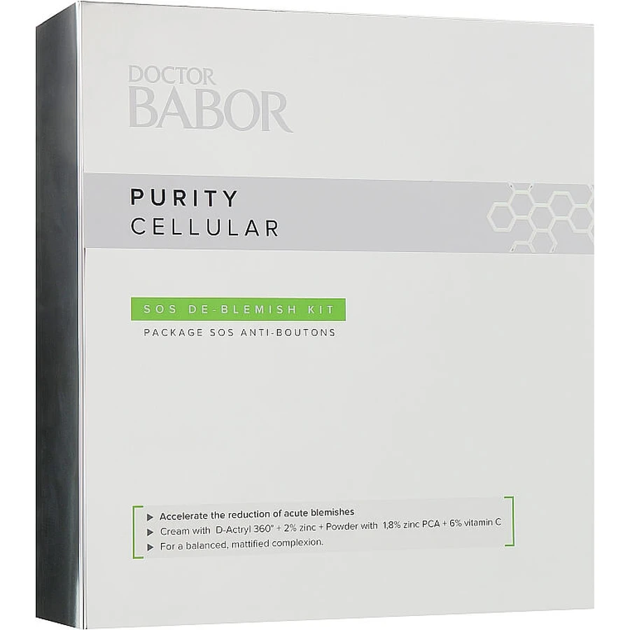 Набір проти вугрової висипки Babor Doctor Purity Cellular SOS De-Blemish Kit(cr/50ml + powder/5g) з ЄС: ціни та характеристики