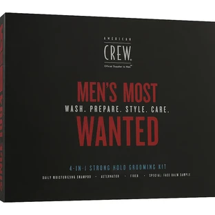 Набір American Crew Men's Most Wanted Strong Hold (shm/250ml + cr/50g + spray/100ml + balm/7.4ml) з ЄС