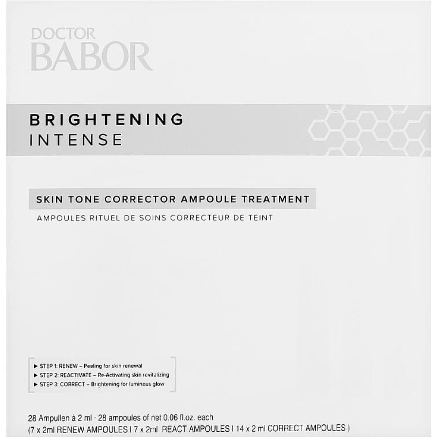 Ампулы для коррекции тона кожи лица Doctor Babor Brightening Intense Skin Tone Corrector Ampoule Treatment 28x2ml: цены и характеристики