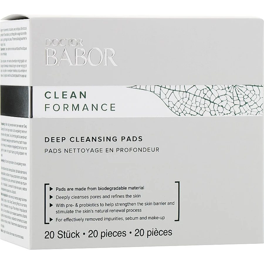 Диски для глибокого очищення шкіри Babor Doctor Babor Clean Formance Deep Cleansing Pads 20шт: ціни та характеристики