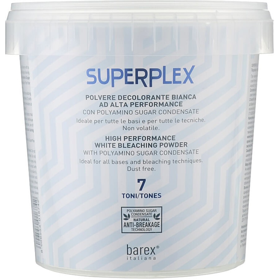 Обесцвечивающий порошок (до 7 тонов) Barex Italiana Superplex Bleaching Powder 400g: цены и характеристики