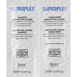 Набір "Холодний блонд" Barex Italiana SuperPlex (пробник) (sch/10ml + cond/10ml)