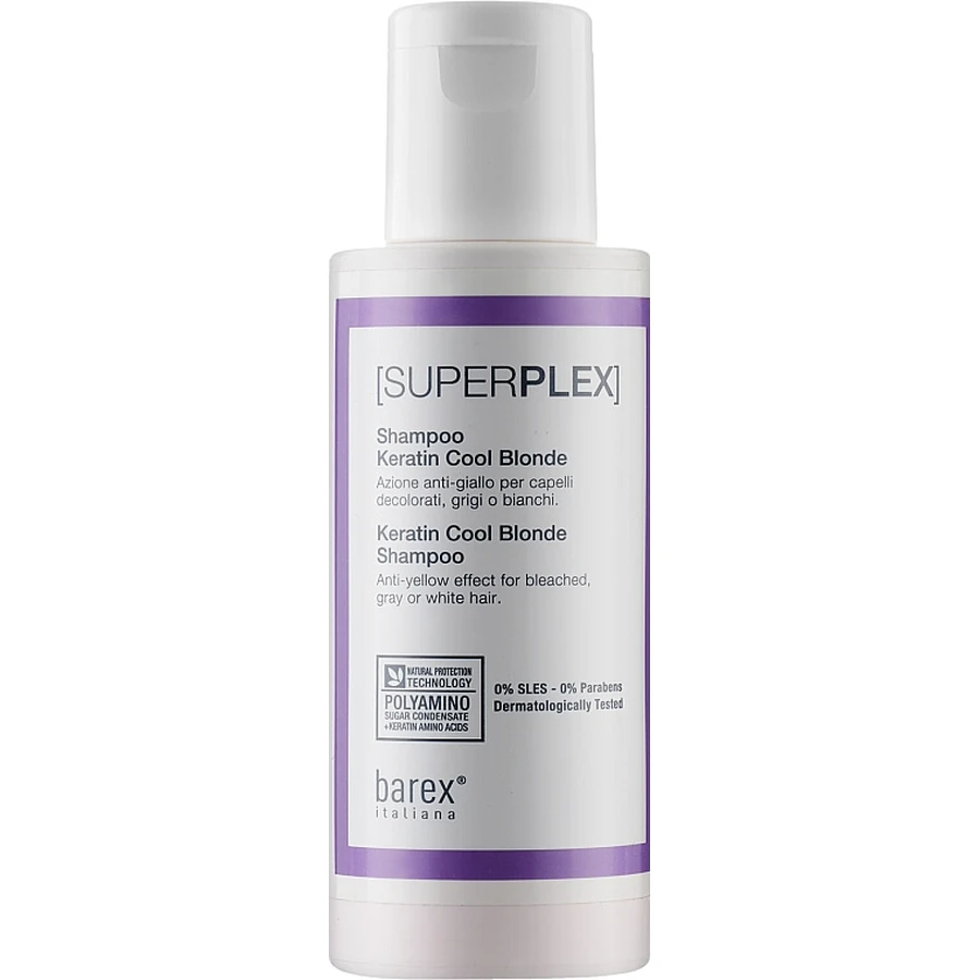 Шампунь \"Холодный блонд\" Barex Italiana SuperPlex Keratin Cool Blonde Shampoo 250ml: цены и характеристики