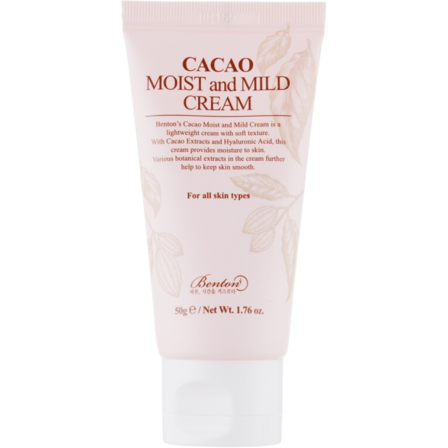 Увлажняющий крем для лица с маслом какао Benton Cacao Moist and Mild Cream 50g: цены и характеристики
