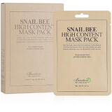 Маска з високим вмістом муцину равлика та бджолиного яду Benton Snail Bee High Content Mask Pack 1x20g