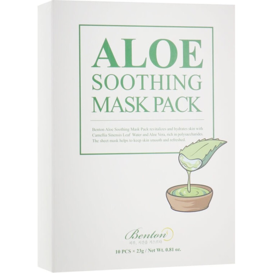 Зволожувальна маска для обличчя Benton Aloe Soothing Mask Pack: ціни та характеристики