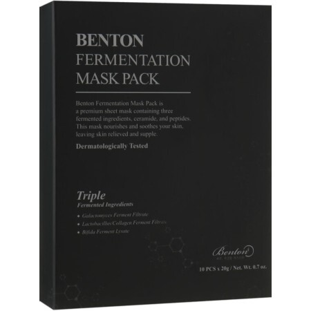 Набір ферментованих масок для обличчя Benton Fermentation Mask Pack 10шт