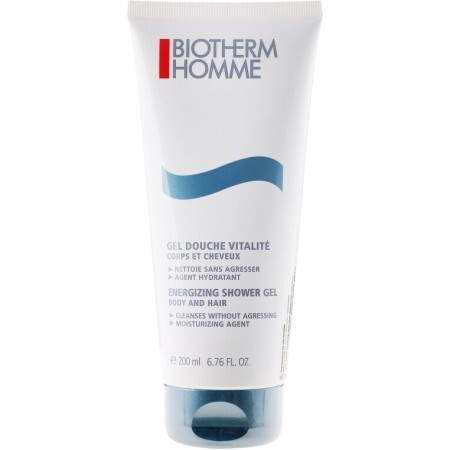 Гель-шампунь для тела и волос Biotherm Homme Energizing Shower Gel 200ml