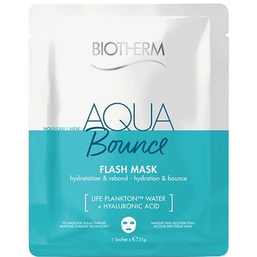 Увлажняющая тканевая маска для упругости кожи лица Biotherm Aqua Bounce Flash Mask 35g: цены и характеристики