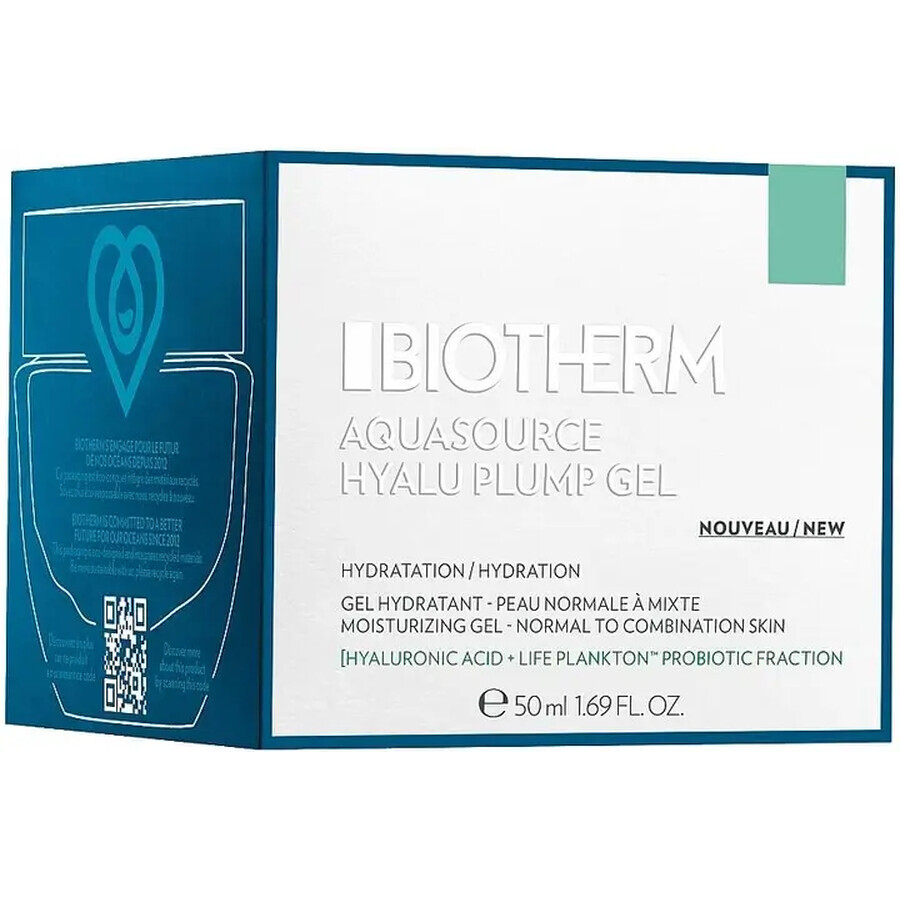 Гель Biotherm Aquasource Hyalu Plump Gel, увлажняющий, для нормальной и комбинированной кожи лица, 30 мл: цены и характеристики