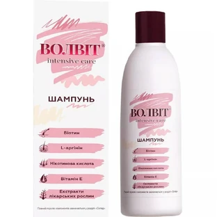 Шампунь Волвит Intensive Care, от выпадения волос и для улучшения роста, 200 мл