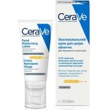 Крем CeraVe зволожувальний для нормальної та сухої  шкіри обличчя SPF30, 52 мл