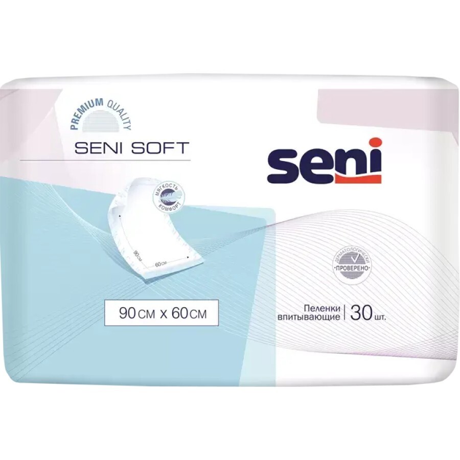 Пеленки гигиенические Seni Soft 90 см х 60 см №30: цены и характеристики