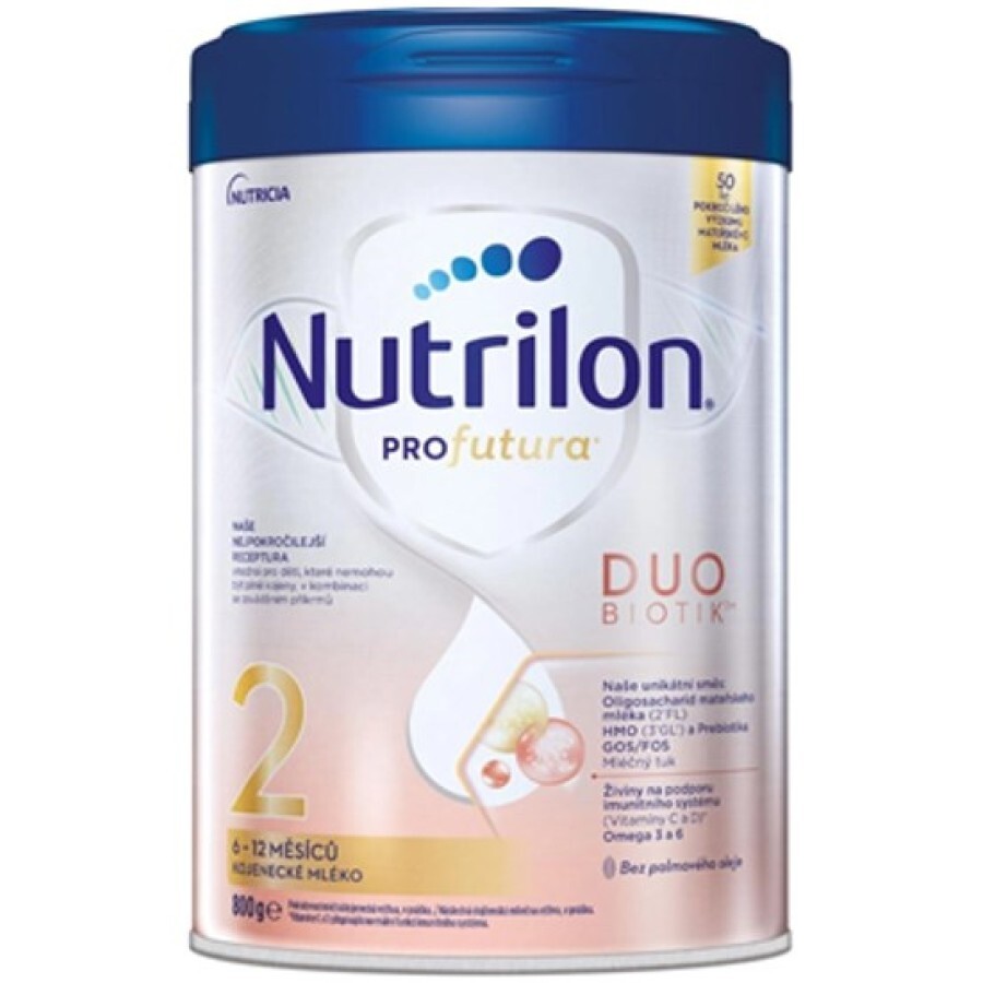 Суха молочна суміш Nutrilon Profutura Профутура 2 з 6 до 12 місяців, 800 г: ціни та характеристики