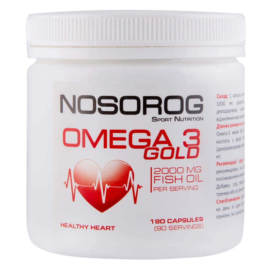 Омега-3 Голд, 180 капсул, Nosorog: цены и характеристики