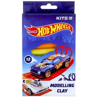 Пластилін Kite Hot Wheels Hot Wheels 12 кол., 200 г