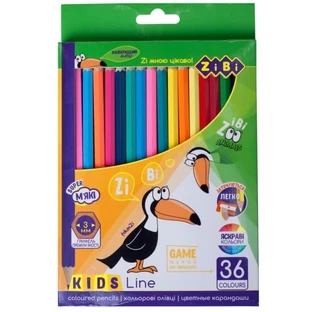 Карандаши цветные ZiBi Kids line, 36 шт.