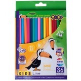 Олівці кольорові ZiBi Kids line, 36 шт.