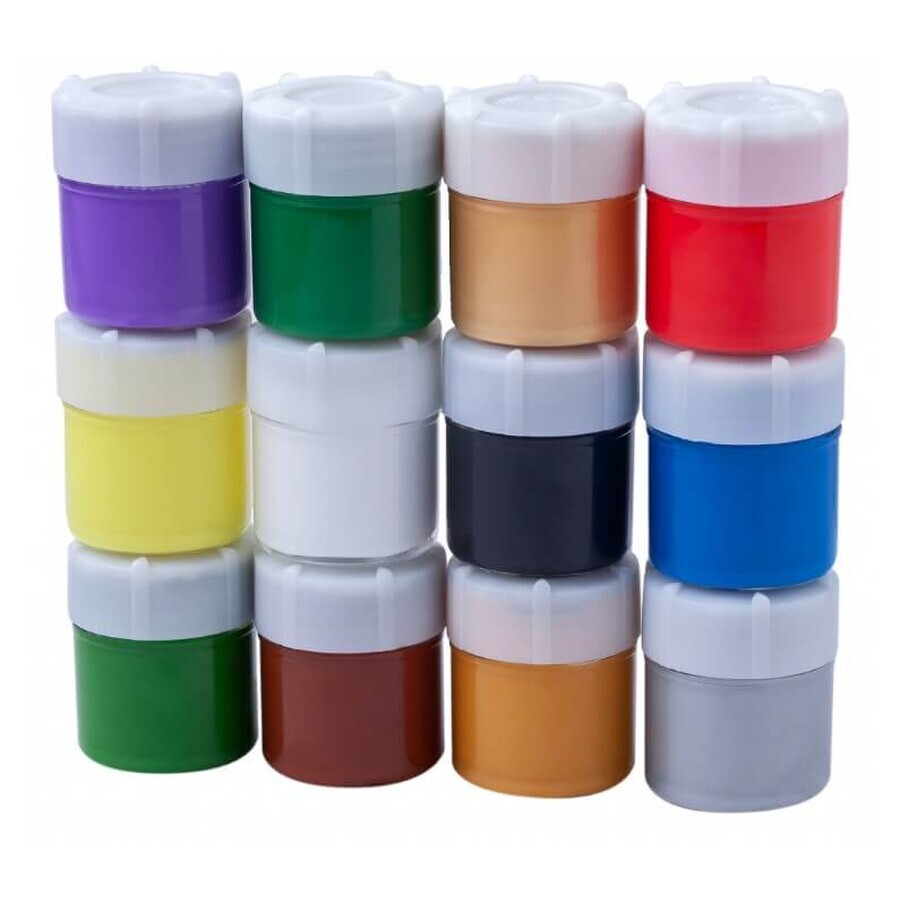 Краски для рисования ZiBi KIDS Line Акрил 12 цветов по 10 мл.: цены и характеристики