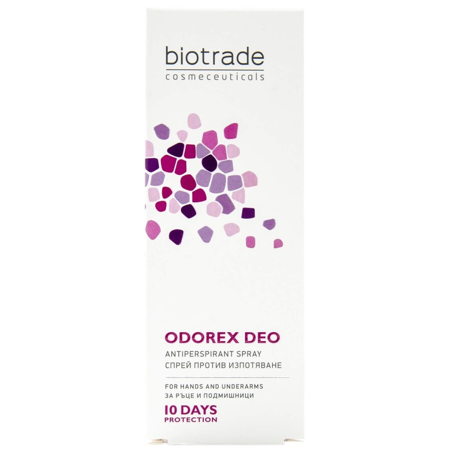 Спрей-антиперспірант BIOTRADE Odorex (Біотрейд Одорекс) тривалої дії 10 днів захисту, 40 мл: ціни та характеристики