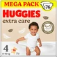Підгузки Huggies Extra Care Size 4, 8-16 кг, 76 шт.