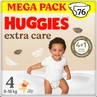 Підгузки Huggies Extra Care Size 4, 8-16 кг, 76 шт.