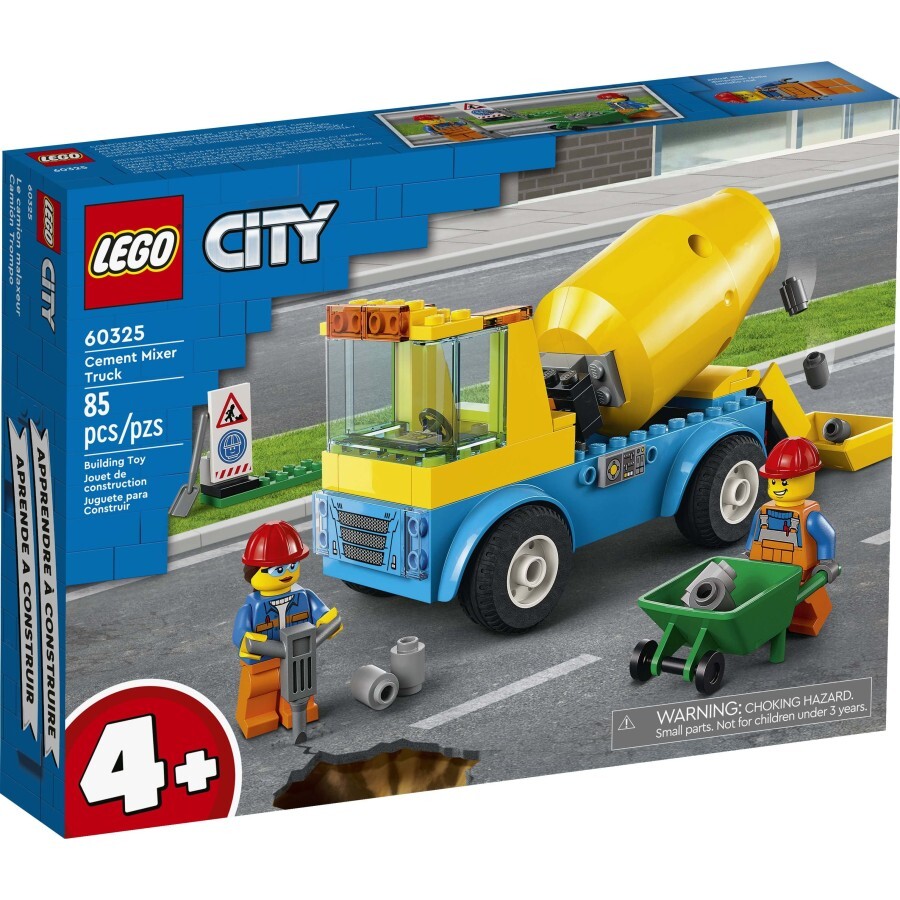 Конструктор LEGOCity Great Vehicles Бетоносмеситель 85 деталей: цены и характеристики