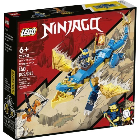 Конструктор LEGO Ninjago Грозовий дракон ЕВО Джея 140 деталей