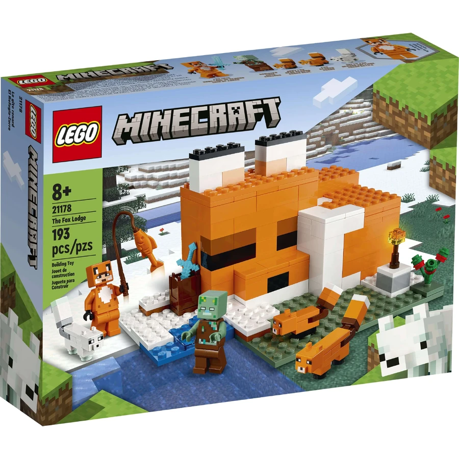 Конструктор LEGO Minecraft Лиса хижина 193 детали: цены и характеристики