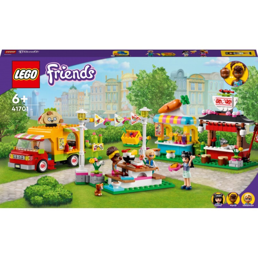 Конструктор LEGO Friends Ринок вуличної їжі 592 деталі: ціни та характеристики