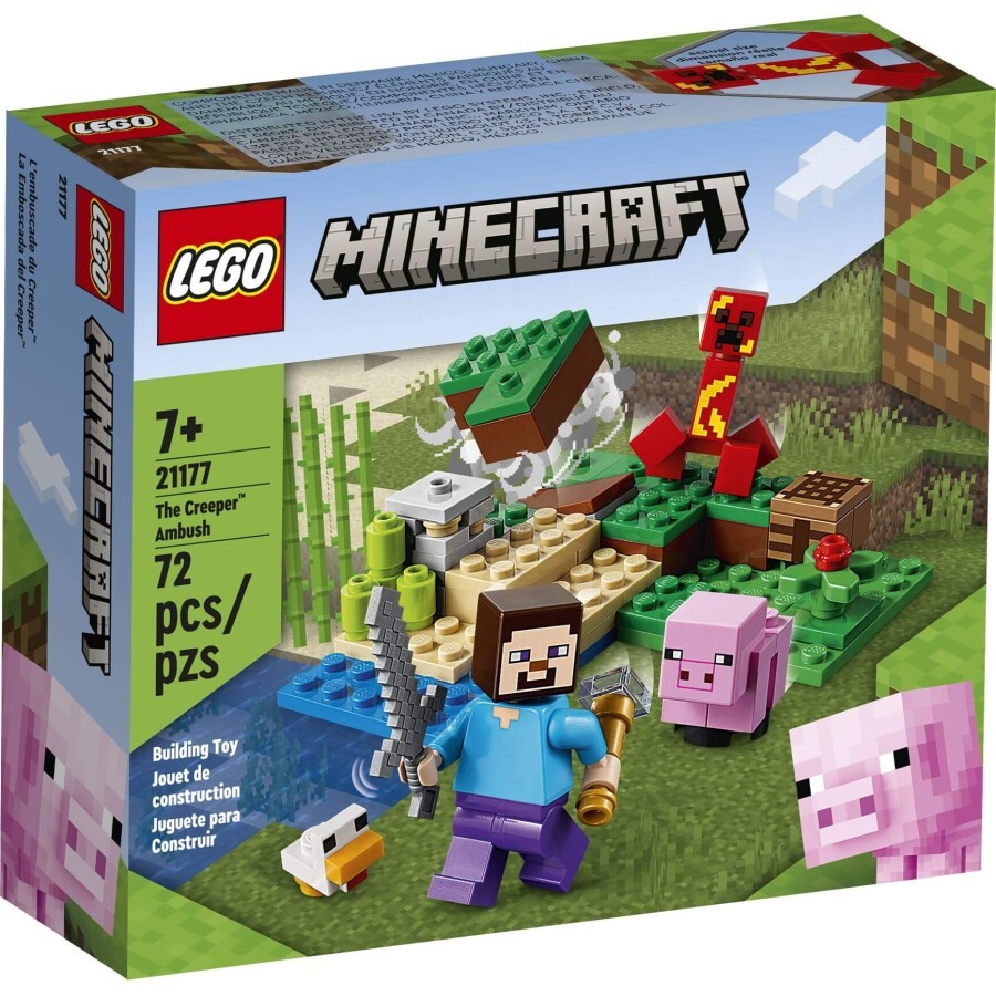 Конструктор LEGO Minecraft Пастка Кріпера 72 деталі: ціни та характеристики