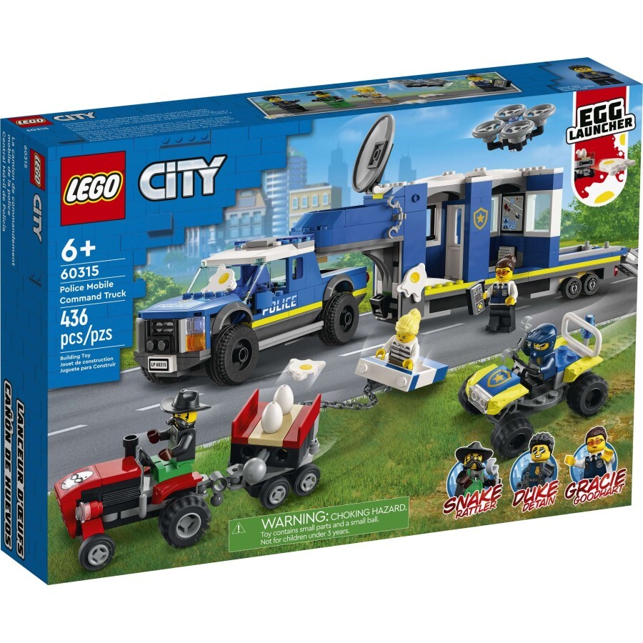 Конструктор LEGO City Поліцейська вантажівка з мобільним центром управління: ціни та характеристики