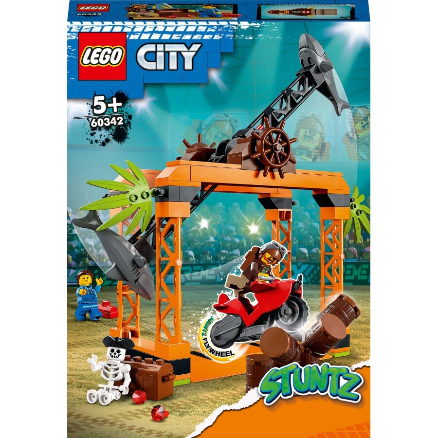 Конструктор LEGO City Stuntz Каскадерське завдання Напад Акули 122 деталей: ціни та характеристики