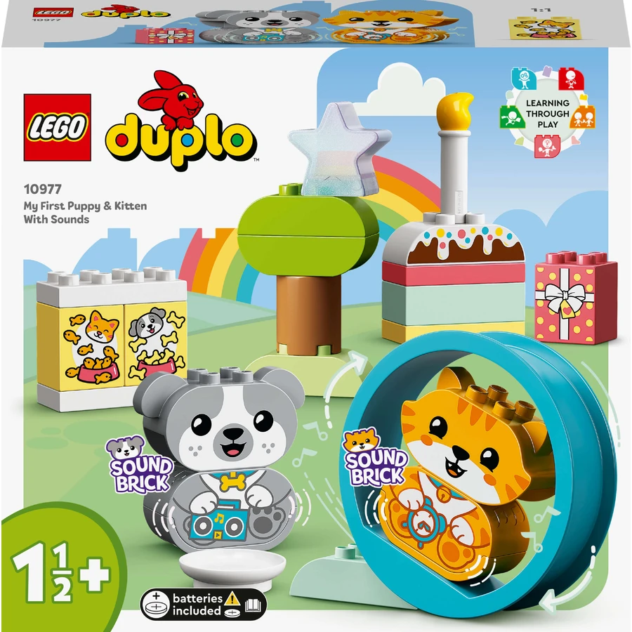 Конструктор LEGO DUPLO My First Моє перше цуценя та кошеня зі звуками 22 деталей: ціни та характеристики
