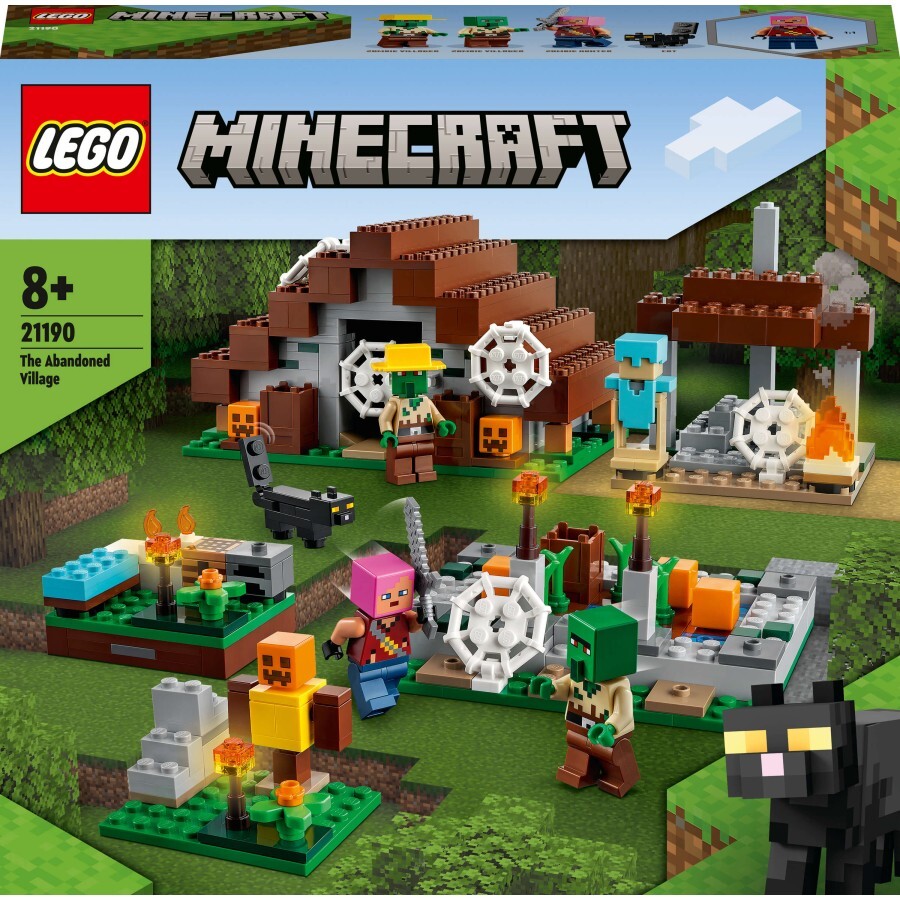 Конструктор LEGO Minecraft Покинуте село 422 деталей: ціни та характеристики