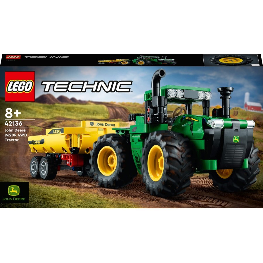 Конструктор LEGO Technic John Deere 9620R 4WD Tractor 390 деталей: ціни та характеристики
