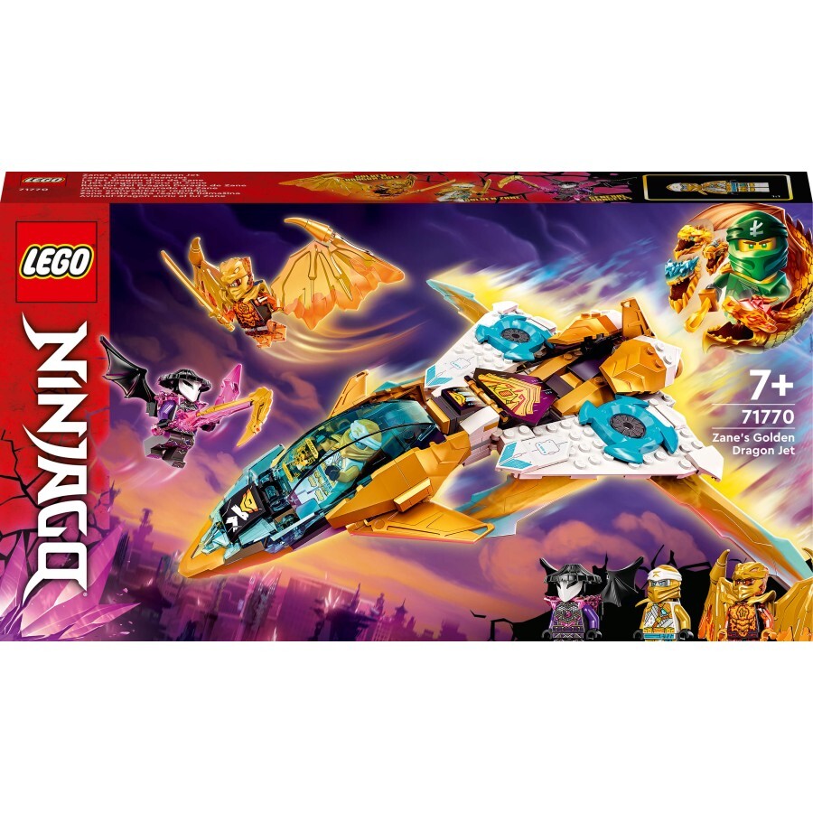 Конструктор LEGO Ninjago Літак Золотого дракона Зейна 258 деталей: ціни та характеристики