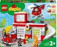 Конструктор LEGO DUPLO Town Пожарная часть и вертолет 117 деталей